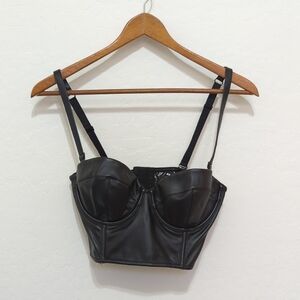 Chic Black Bustier Top